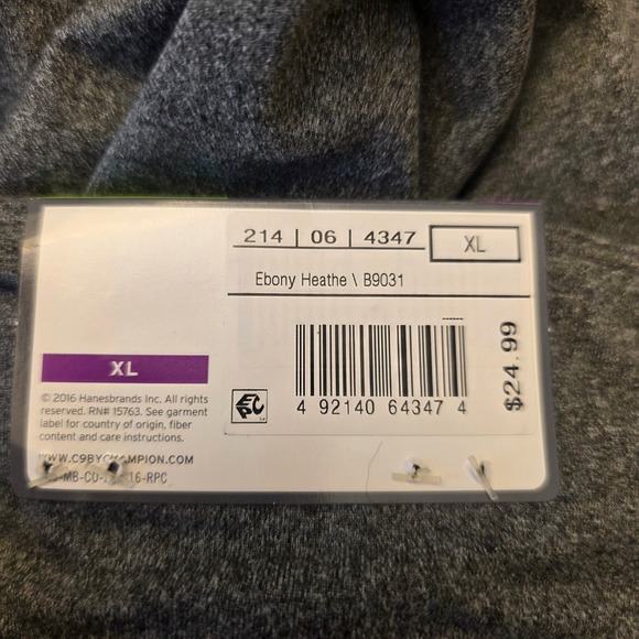 NWT Champion Womens XL Gray Heathered Capri Leggings Cropped Athleisure Workout - Picture 15 of 15